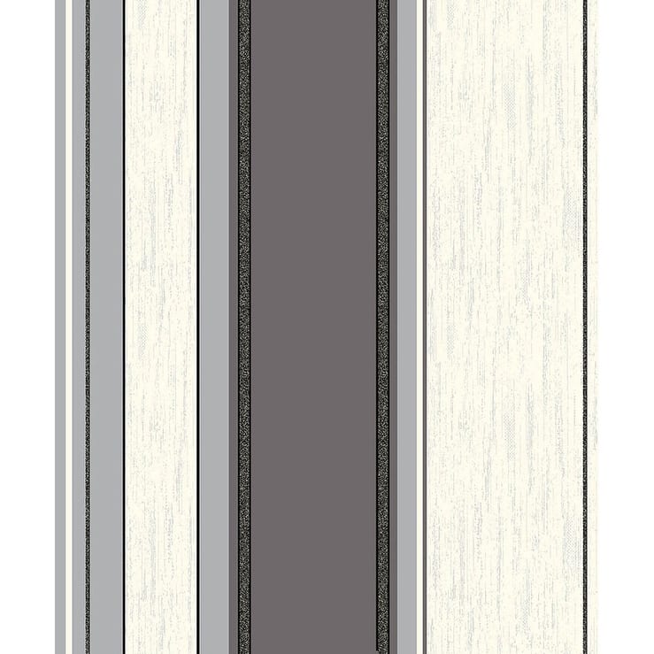 Advantage Mirabelle Black Stripe Wallpaper - 20.5 x 396 x 0.025
