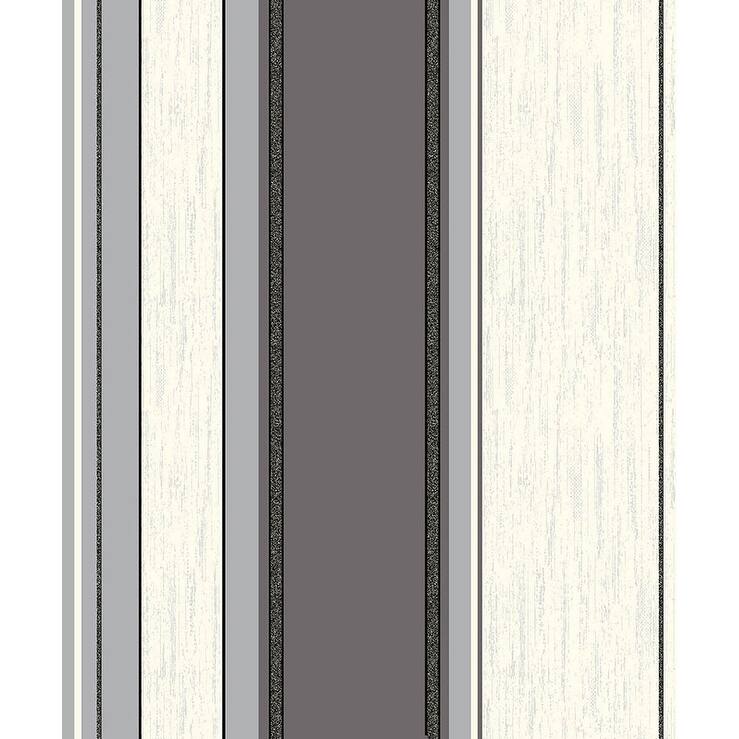 Advantage Mirabelle Black Stripe Wallpaper - 20.5 x 396 x 0.025