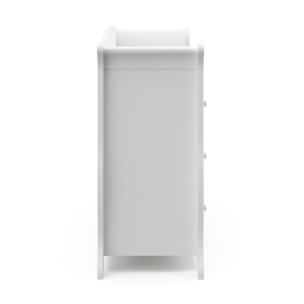 storkcraft avalon 6 drawer dresser white