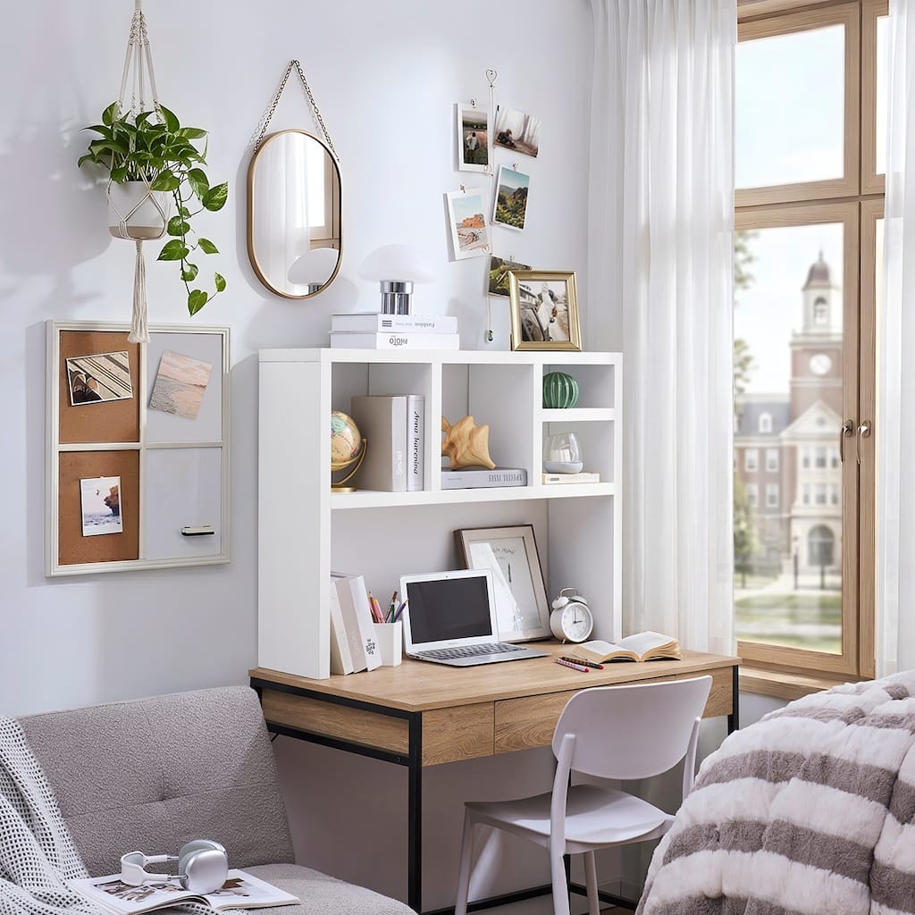 DormCo The College Cube Thick White Durable Desk Bookshelf