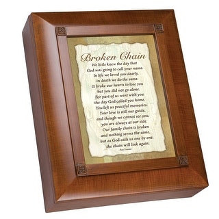 Shop Black Friday Deals On 10 Brown And Ivory Broken Chain Poem Remembrance Keepsake Box On Sale Overstock 28778590