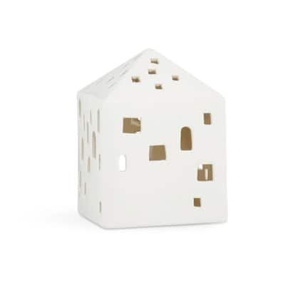 Kähler Urbania Lighthouse Town House, White - H: 4.9"