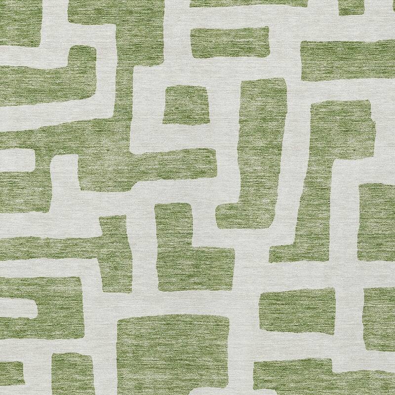 HomeRoots Abstract Transitional Rectangle Outdoor Rug