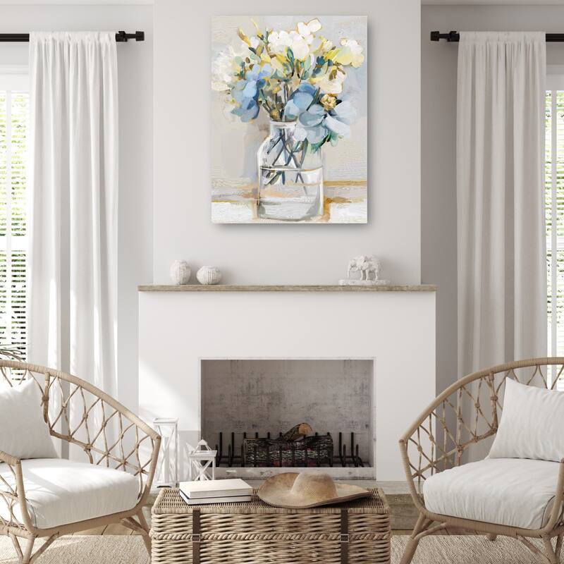 Petite Fleurs III By Studio Arts Canvas Art Print