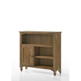 Highland 48" Wide Farmhouse Wood Bookcase, Sand Dune Brown