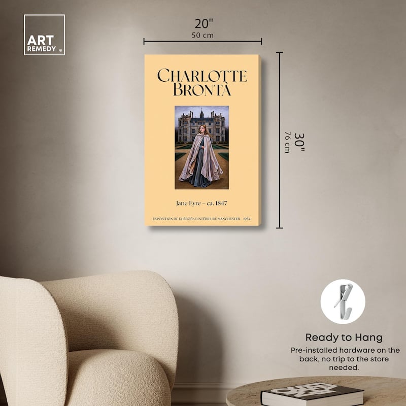 Protagonist of Jane Eyre Canvas by Art Remedy, Gallery Wrapped