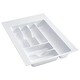 preview thumbnail 1 of 10, Rev-A-Shelf CT Series 14-1/4 Inch Trimmable Polymer Cutlery Tray White