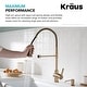 preview thumbnail 101 of 139, Kraus Britt Commercial 3-Function 1-Handle Pulldown Kitchen Faucet