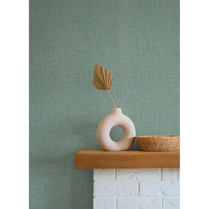 A-Street Prints Cromie Turquoise Texture Wallpaper
