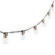 preview thumbnail 1 of 6, SAFAVIEH Lighting Farrynn 120-Inch Glass Light, Brass-Tone and Black - Brass/Black Brass/Black
