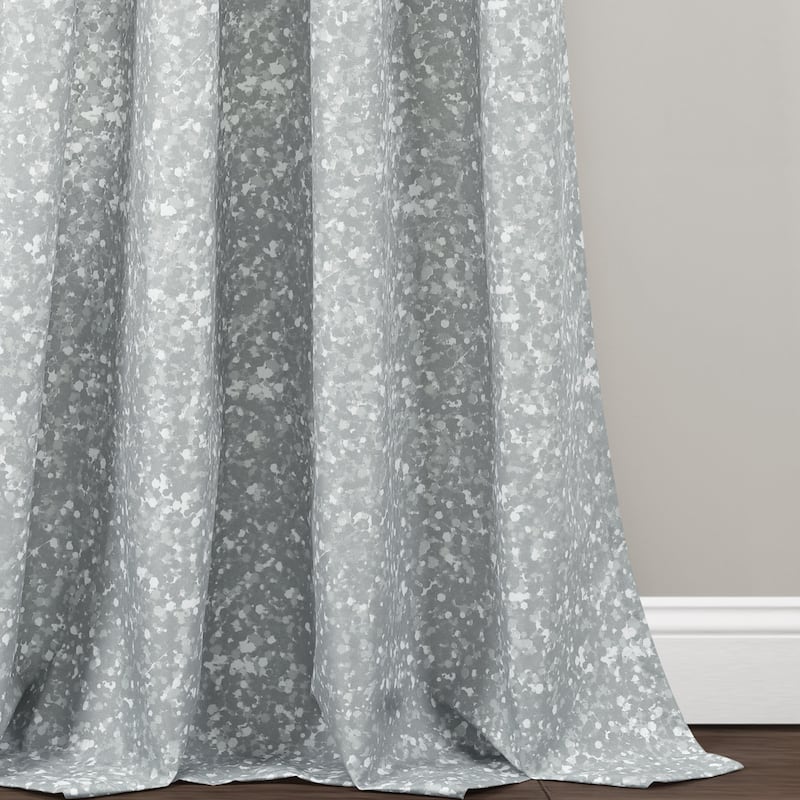 Lush Decor Glitter Ombre Metallic Print Window Curtain Panel Pair - 84" x 52"