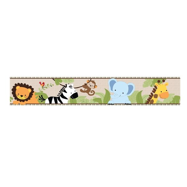 Shop Bedtime Originals Jungle Buddies Green Beige Safari Animals