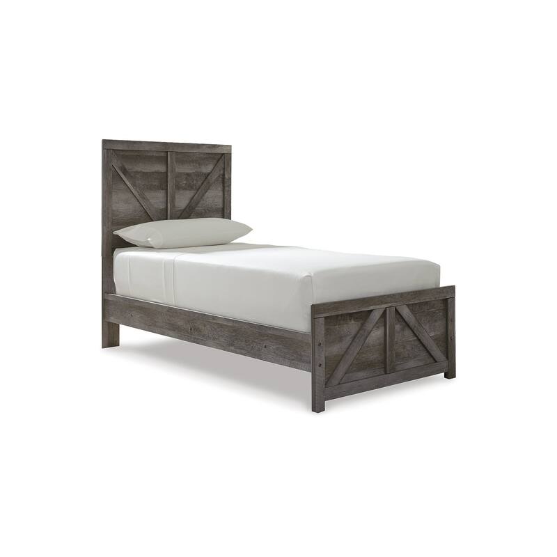 Wynnlow Twin Crossbuck Panel Bed