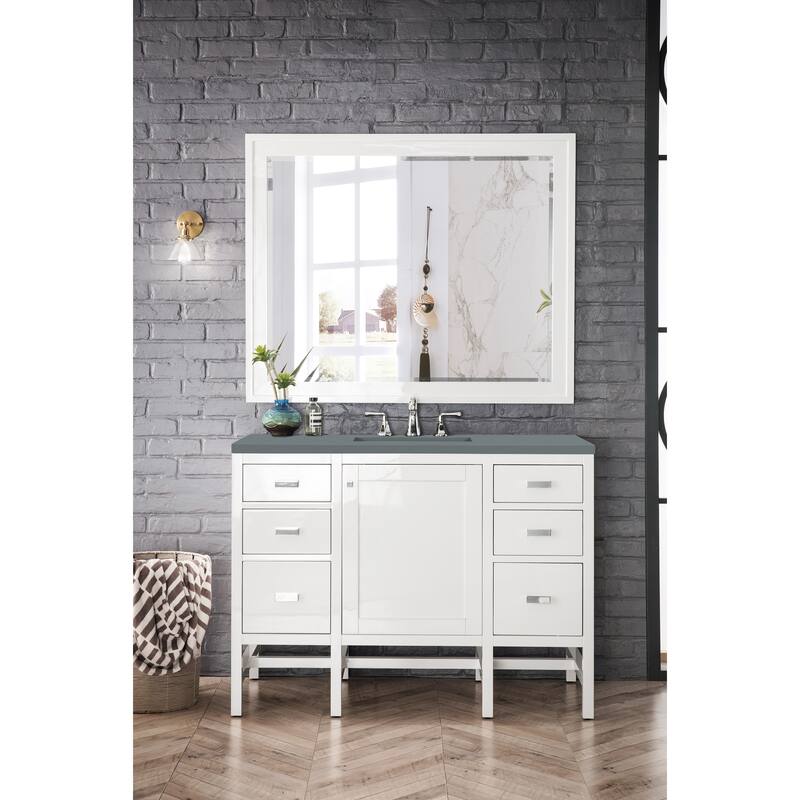 James Martin Vanities Addison 48" Single Vanity, Glossy White