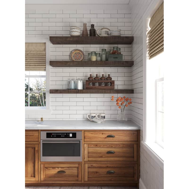 Farmhouse Solid Wood Mantel Shelf