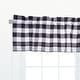 preview thumbnail 5 of 20, Franklin Check Cotton Window Curtain Valance Set of 2 - 15.5 x 72