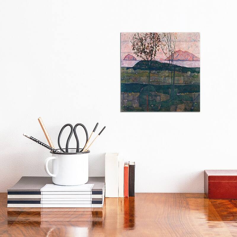 iCanvas "Setting Sun" by Egon Schiele Canvas Print - 12x12x1.5