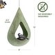 preview thumbnail 3 of 3, Good Directions Rain Drop Fly-Thru Copper Bird Feeder, Verde Finish