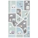 preview thumbnail 5 of 38, SAFAVIEH Carousel Kids Lumnie Neighborhood Rug 2' x 3' - Grey/Light Blue
