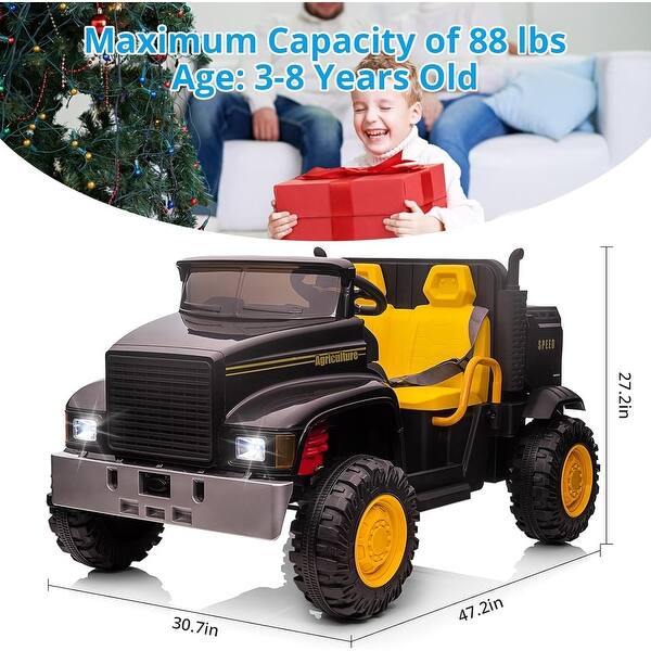 dimension image slide 1 of 4, Ride On Truck for Kids 24V Ride On Car with Remote Control