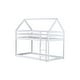preview thumbnail 9 of 8, Low Height Design Twin over Twin Floor Bunk Bed Kids Bed with Ladder,Guardrails for Kids and Baby