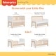 preview thumbnail 6 of 4, Dream On Me Fisher-Price Iris 4-in-1 Convertible Crib - Vintage White Oak