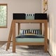 preview thumbnail 25 of 24, Mid-Century Modern Full over Full Bunk Bed