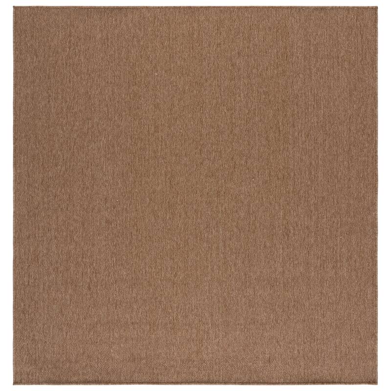 SAFAVIEH Sisal Performance Azumi Washable Indoor/Outdoor Rug - Weather Resistant & Easy Cleaning - 6'7" Square - Natural