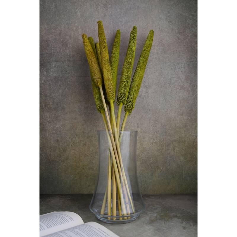 Bazra Paper Wrapped Bunch Artificial Plant - 30.75" - Lime Green - Set of 7
