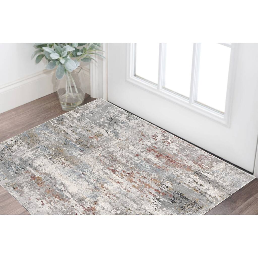 Abstract Modern Non Skid Woven Durable Area Rug - 36' X '27' X '1