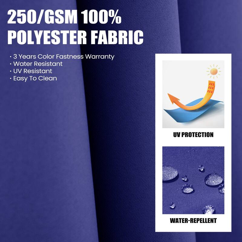 Outdoor 10FT Square Adjustable Offset Cantilever Patio Umbrella