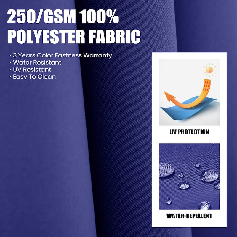 Outdoor 11 Ft Patio Cantilever Offset Umbrella with 360 Degree Rotation
