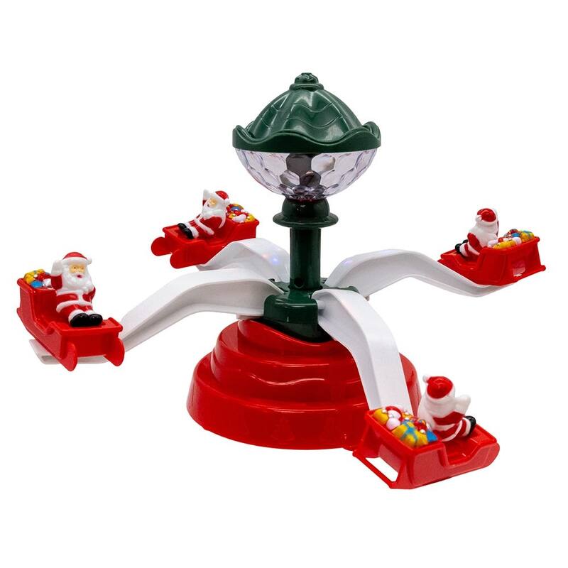 Kurt Adler Battery Operated Musical Christmas Deco with Santa Table Piece