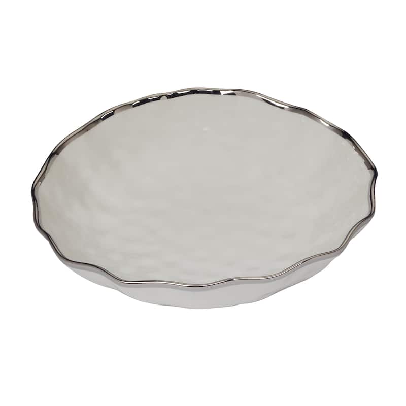 Certified International Regency Silver 106 oz. Serving Bowl - 13" Diam x 3"