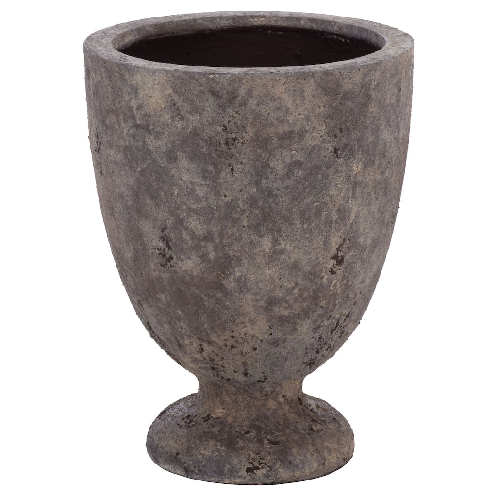 SAFAVIEH Outdoor Patio Furniture Ella Planter Pot with Drainage - 14"W x 14"D x 18"H