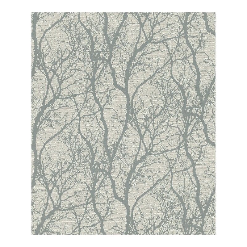 Rasch Wiwen Grey Tree Wallpaper - 20.5 x 396 x 0.025