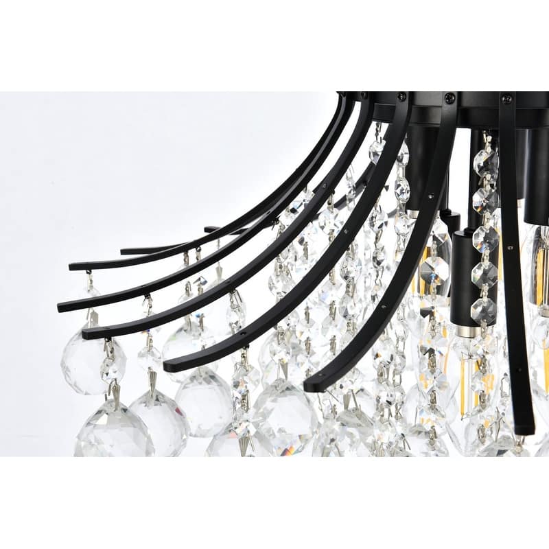 Fleur Illumination 6-light 19-inch Flush-Mount Chandelier - 19 Inch