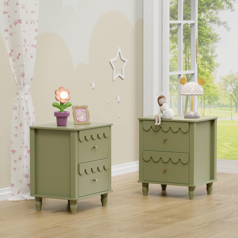 Princess Storage Set 9-Drawer Lace Dresser with Nightstand