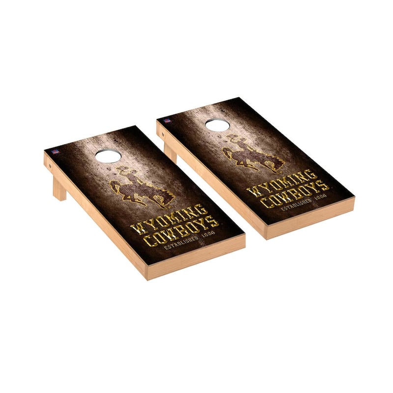 Wyoming Cowboys Museum Cornhole Board Set