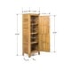 preview thumbnail 4 of 18, Gribs Acacia Wood Indoor/Outdoor Teak Finish Storage Cabinet by Christopher Knight Home - 61.81" H