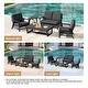 preview thumbnail 82 of 99, 5-Piece Teak Outdoor Conversation Set with Tables.