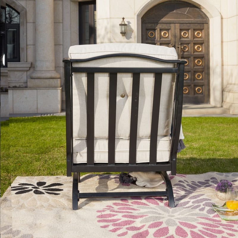 Patio Festival Outdoor Cushioned Rocking-Motion Chair