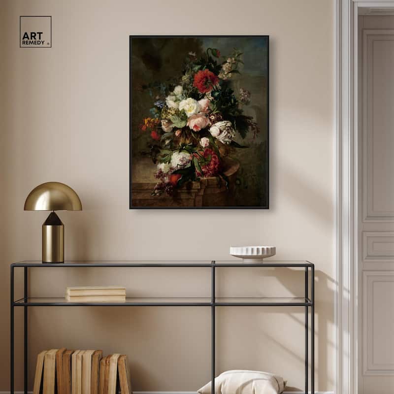 Still Life with Flowers 1789 Canvas by Art Remedy