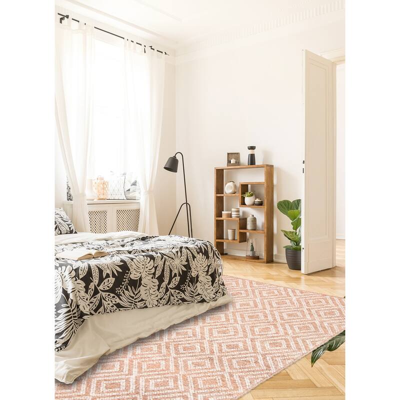 ECARPETGALLERY Braid weave Sienna Copper Wool Rug - 5'2 x 7'11