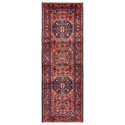 ECARPETGALLERY Hand-knotted Andelz Copper Wool Rug - 3'6 x 10'4