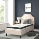 preview thumbnail 15 of 121, Tufted Platform Bed with 10 Inch Pocket Spring Mattress