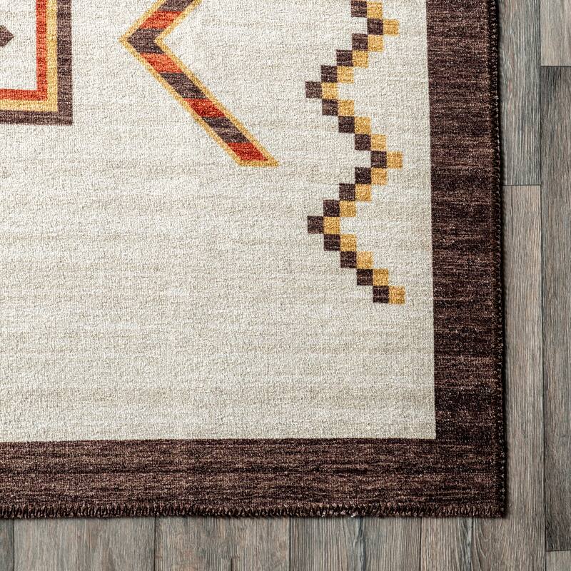 Nuloom Colbie SpinClean Tribal Machine Washable Area Rug