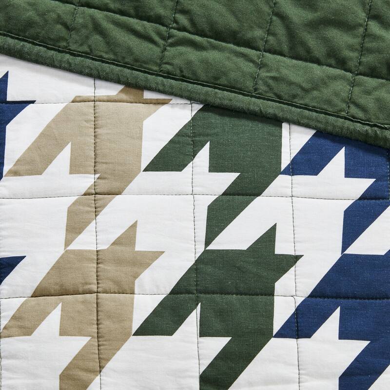 Woolrich Hudson Green Oversized Cotton Quilt Set