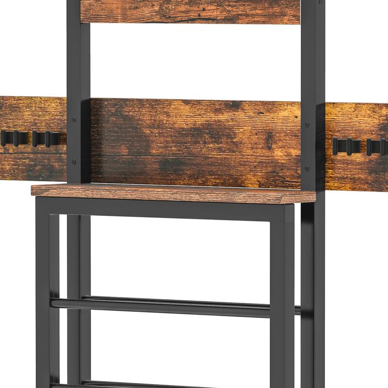 Moasis Pool Stick Holder Wall Mount Holds 8 Cue Sticks & 24 Balls