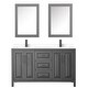 preview thumbnail 19 of 71, Daria 60 Inch Double Vanity, Cultured Marble Top, Medicine Cabinets